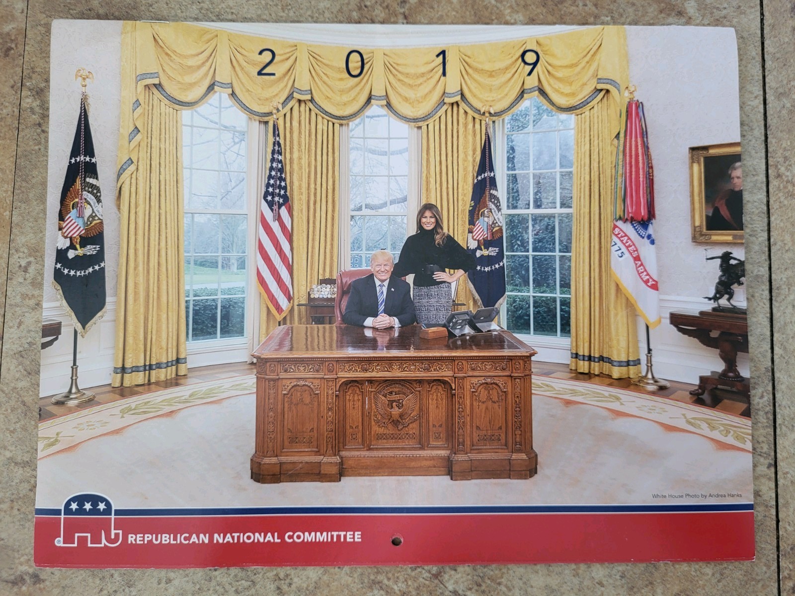 Republican National Committee 2019 Calendar Donald Melania Trump Ronna McDaniel