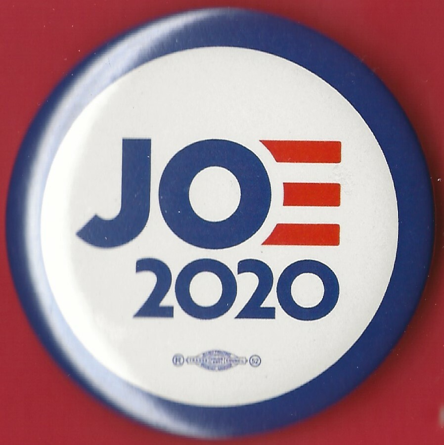 2020 Joe Biden 2.25″/ “JOE 2020” Presidential Hopeful Campaign Button(Pin 04)