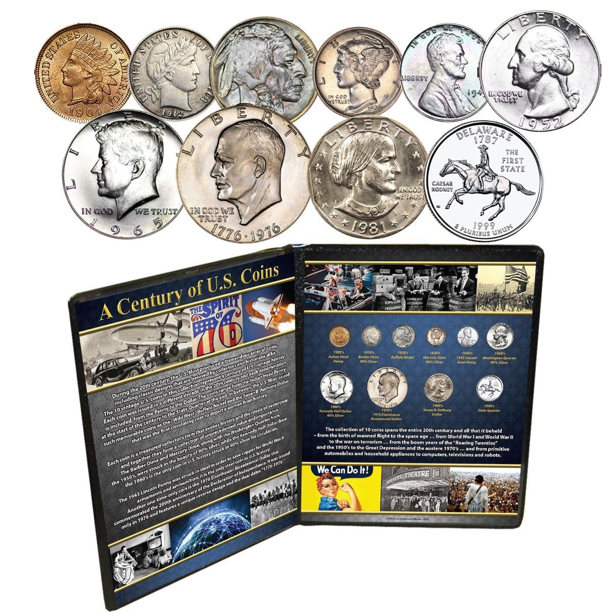 U. S. Coin Collection Set – 10 Unique Coins for Collectors and Enthusiasts