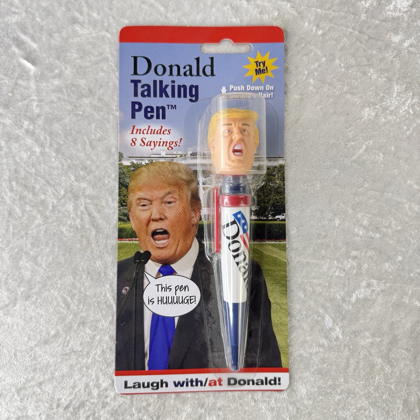 Donald Trump Talking Pen – w/ 8 Sayings – New, Sealed