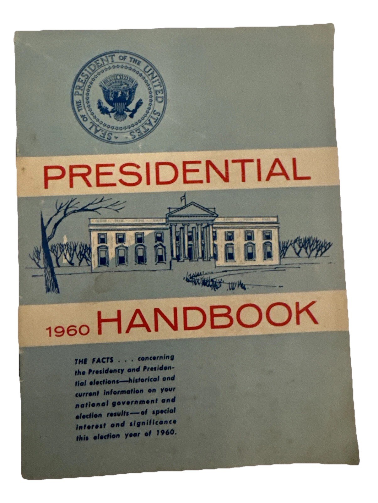Kennedy Nixon Presidential Election Original 1960 Handbook Vintage USA 23 Pages