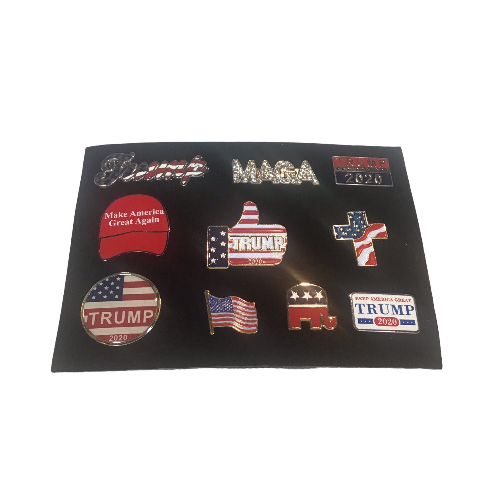 Set Of 10 Donald Trump Maga 2020 Campaingn Pins NEW