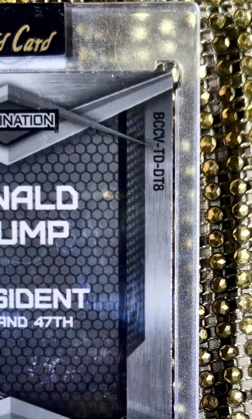 #d 1/1 Donald Trump Melania GOLD KALEIDOSCOPE 2025 Alumination Wild BCCV-TD-DTB