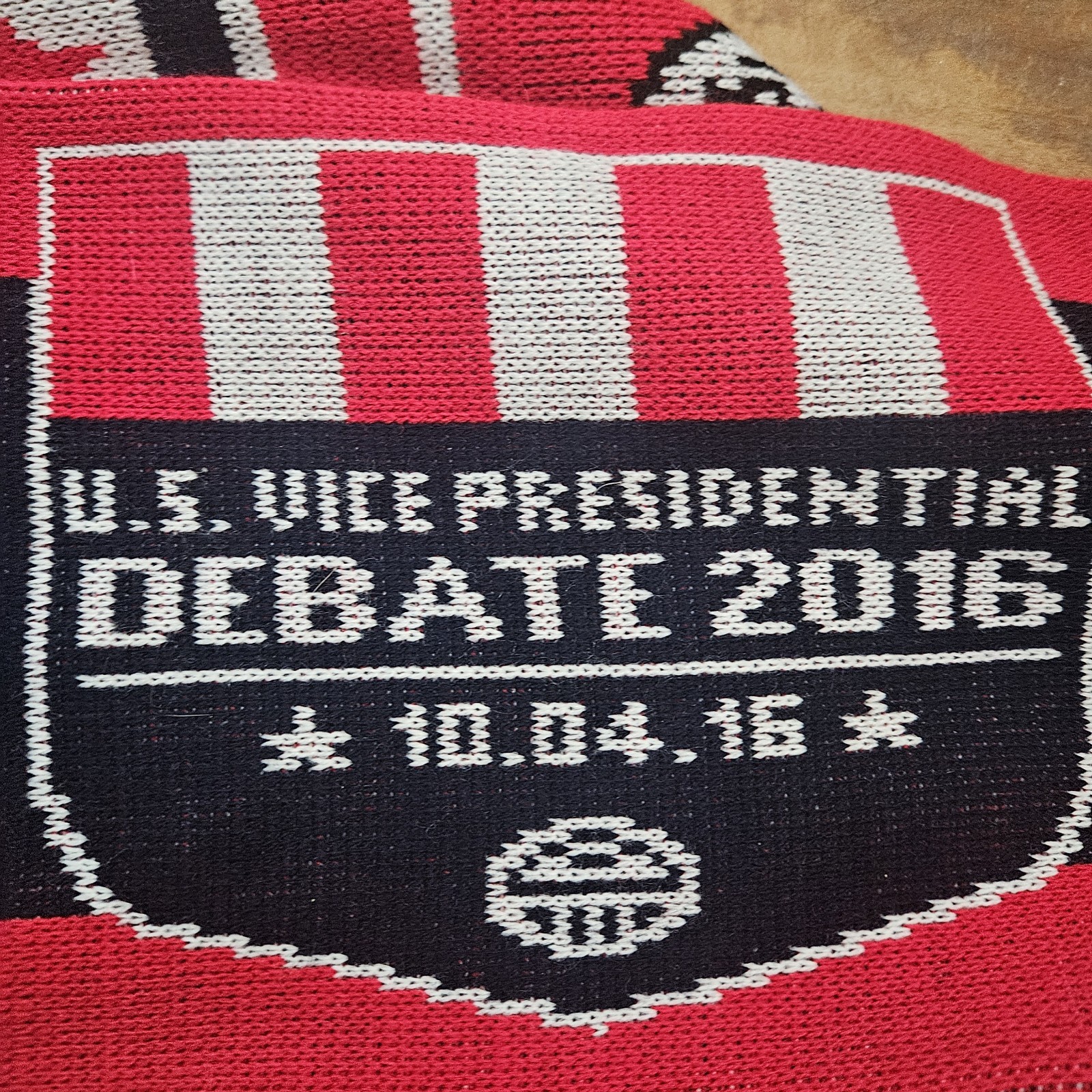 Longwood University 2016 US Vice Presidential Debate Scarf Rare Collectible