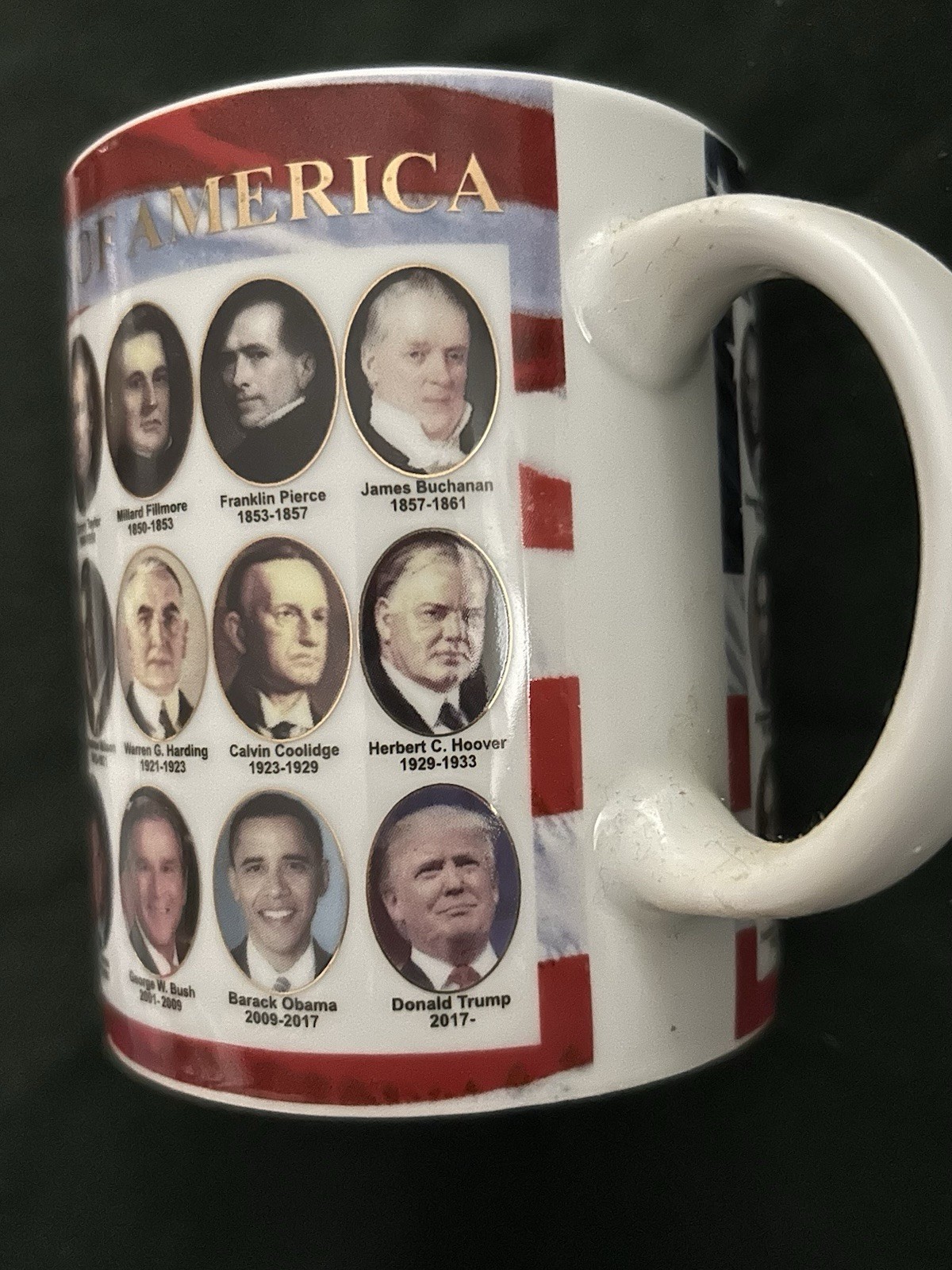 5 PRESIDENT EAGLE SEAL MAGNET WHITE HOUSE WOOD CARVED DEMOCRAT REPUBLICAN MAGA