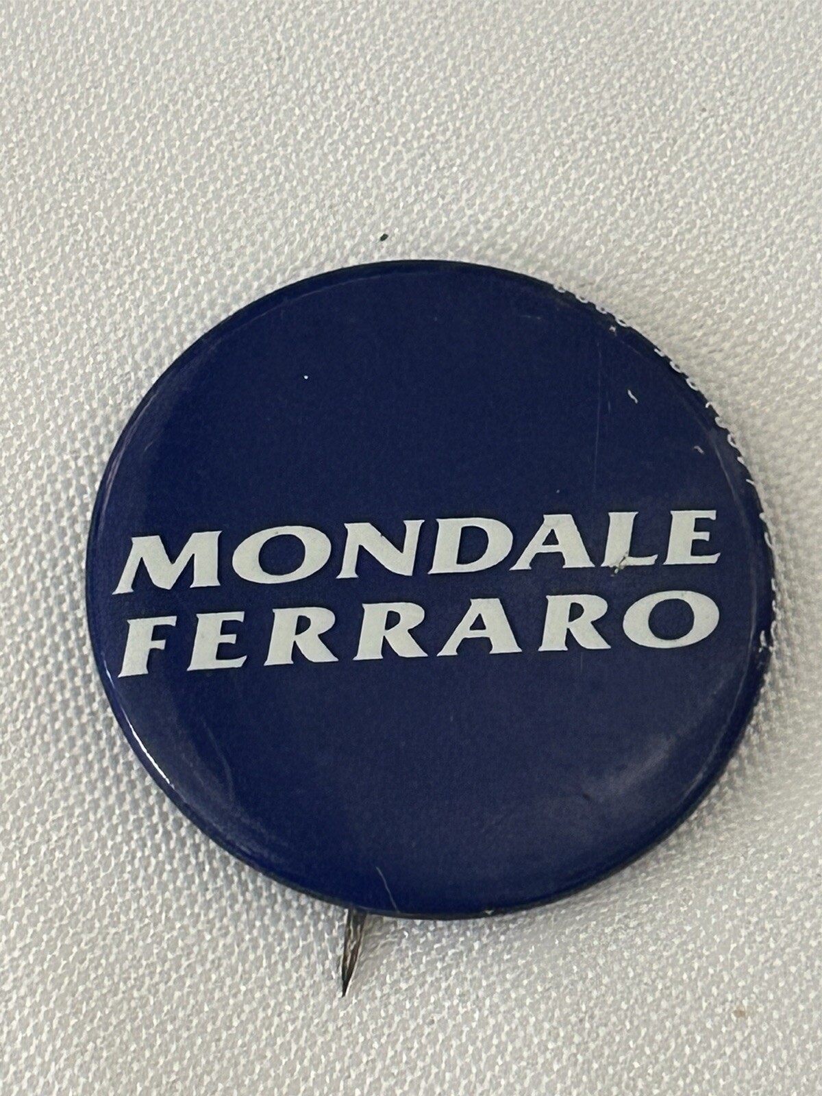 1984 Mondale Ferraro Presidential Campaign Button by Labor Local 772 Pin Back