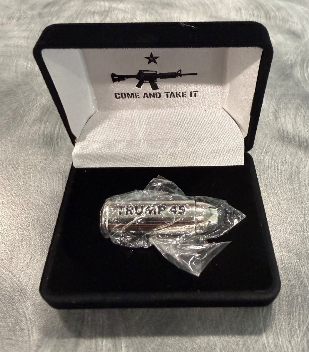 Donald Trump 45 Silver Plated Bullet Commemerative Presidential