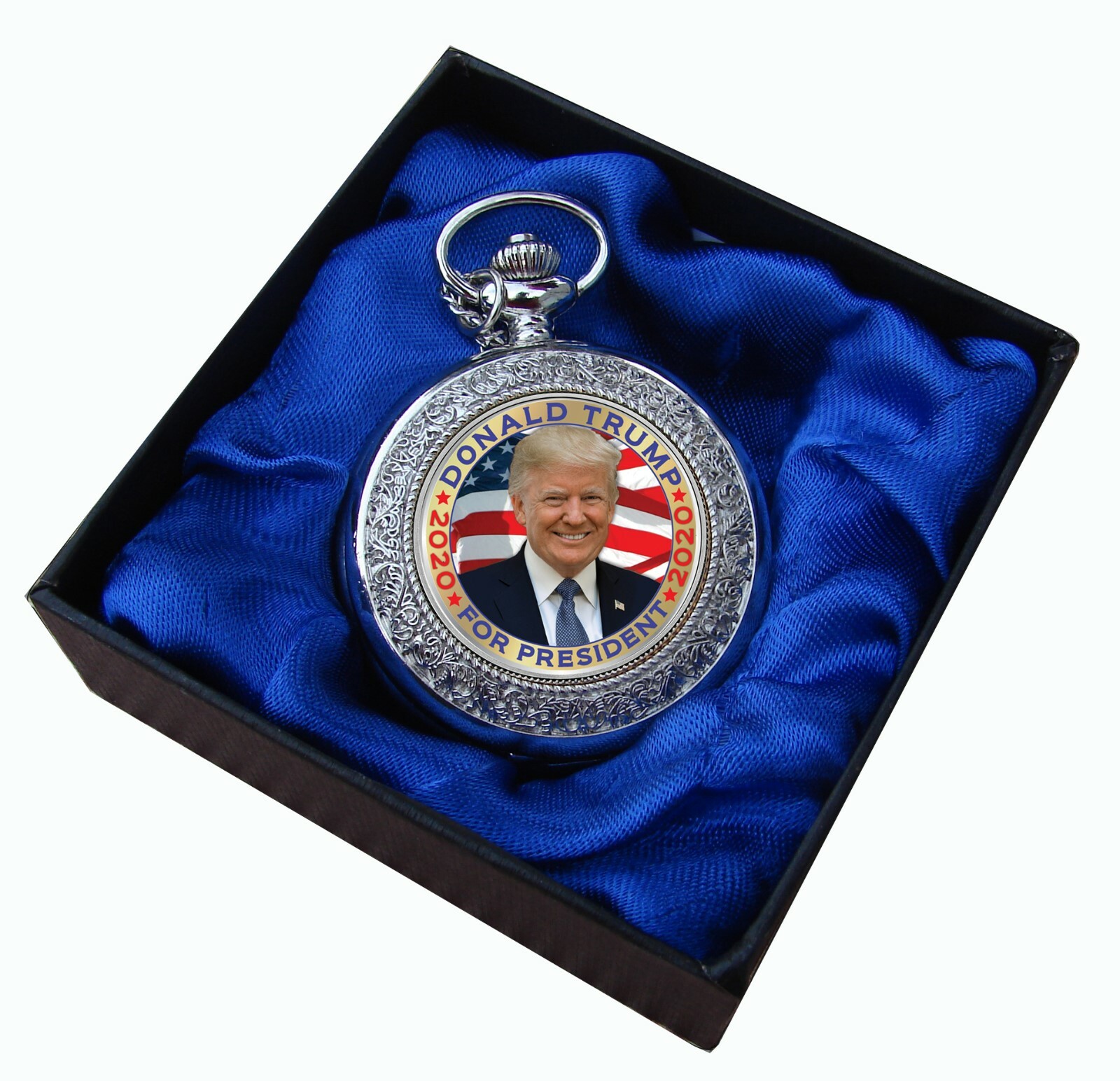 Trump Coin made From JFK Half dollar Pocket Watch 2020