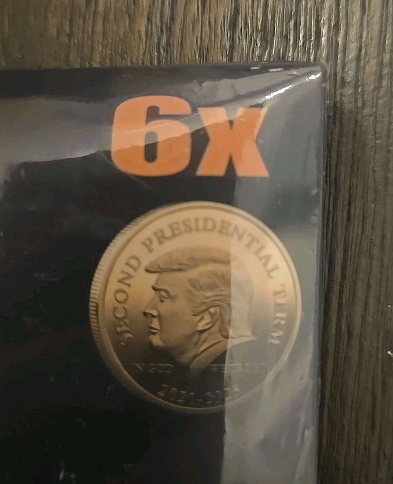 6X Pack – Commemorative Donald Trump Coins 2025-2029 MAGA