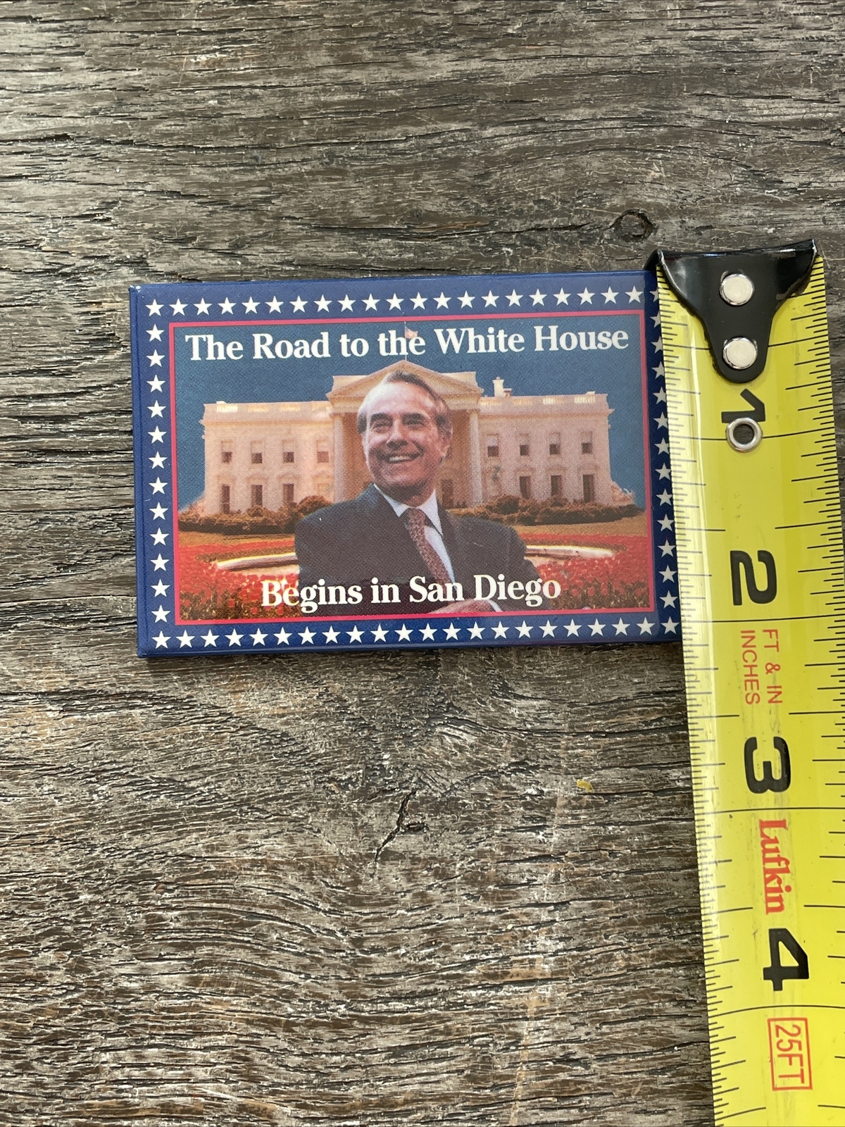 Bob Dole Campaign Button The Road to the White House Begins in San Diego Pin