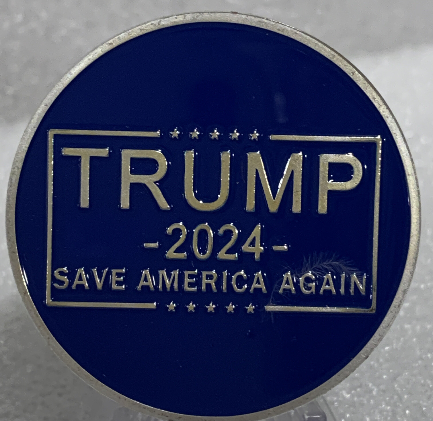 * 50 Pieces 2024 President Donald Trump Comm Coin Save America Again Silver Trim