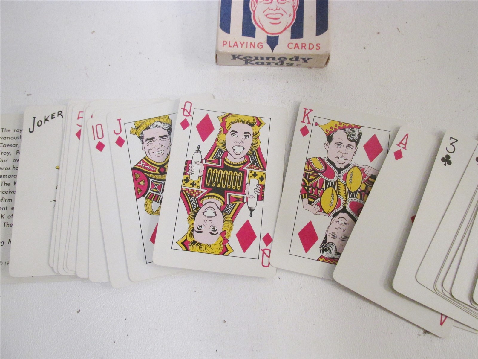 Midcentury John F. Kennedy Kards Deck Playing Cards Humor House