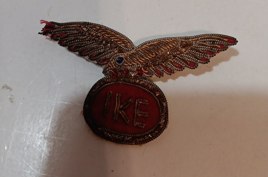 X Rare Original Dwight Eisenhower Ike Presidential Golden 3 Inch Cloth Pin