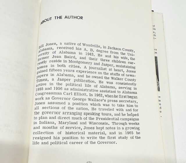 The Wallace Story George Wallace Book