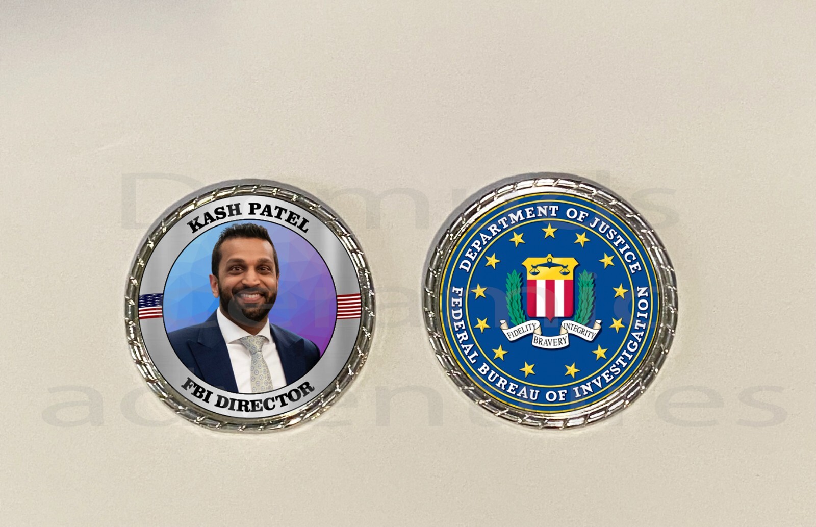 Pres. Trump KASH PATEL FBI director White House novelty coin get them all