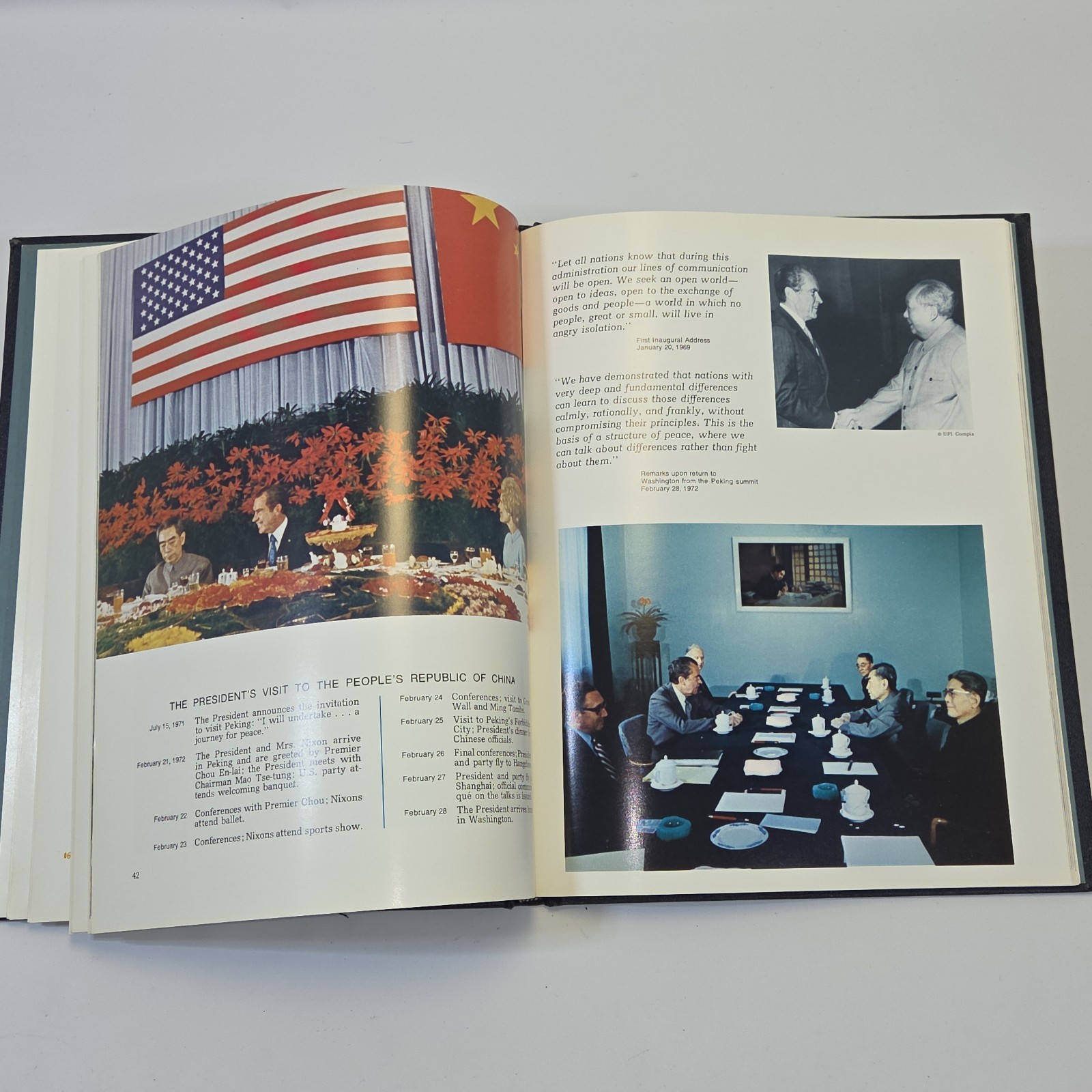 Vintage 1973 Inaugural Book Signed By Spiro Agnew. Collectable Political Ephem..