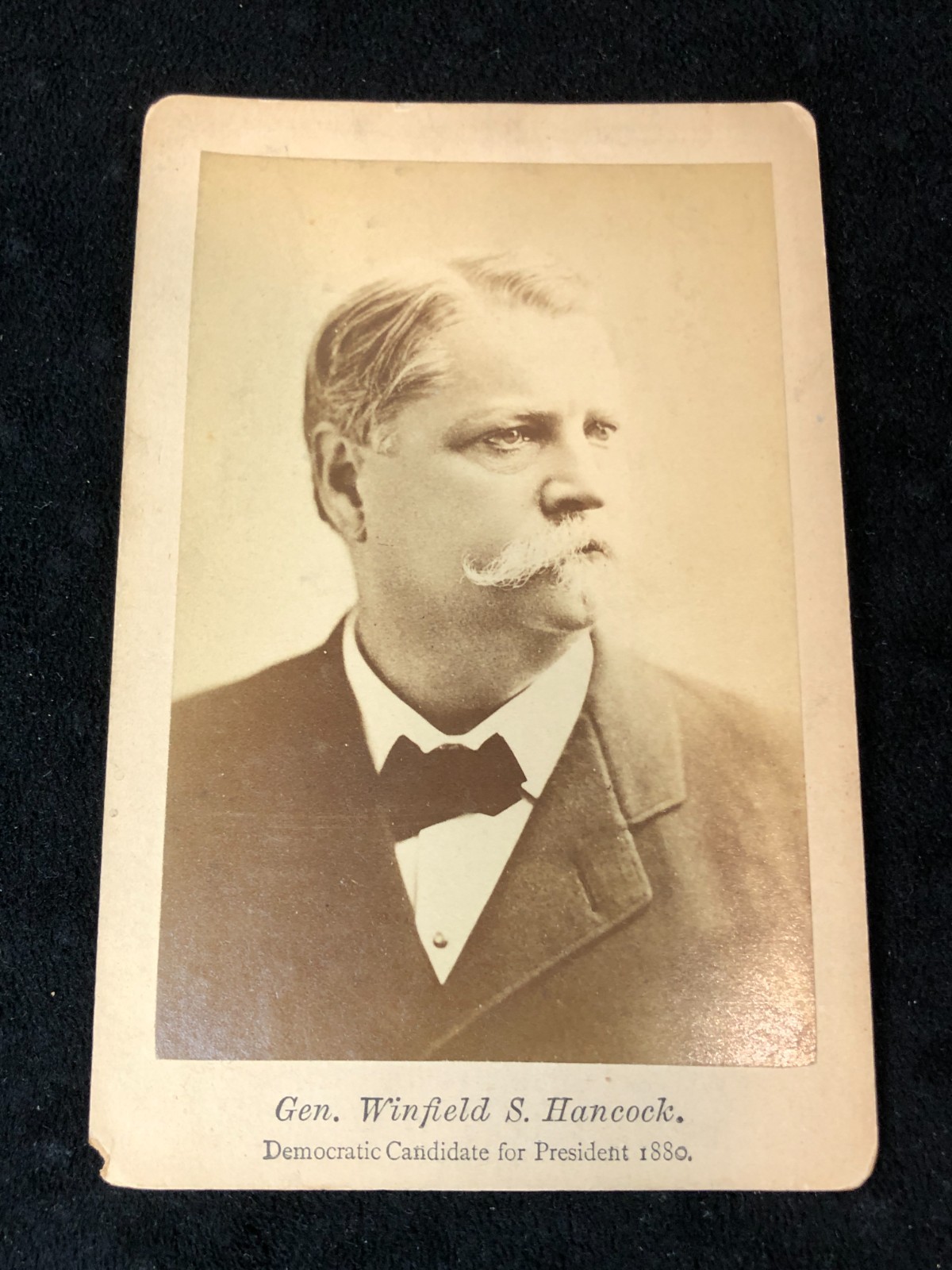 1880 General Winfield S Hancock Presidential Candidate Campaign Cabinet Card