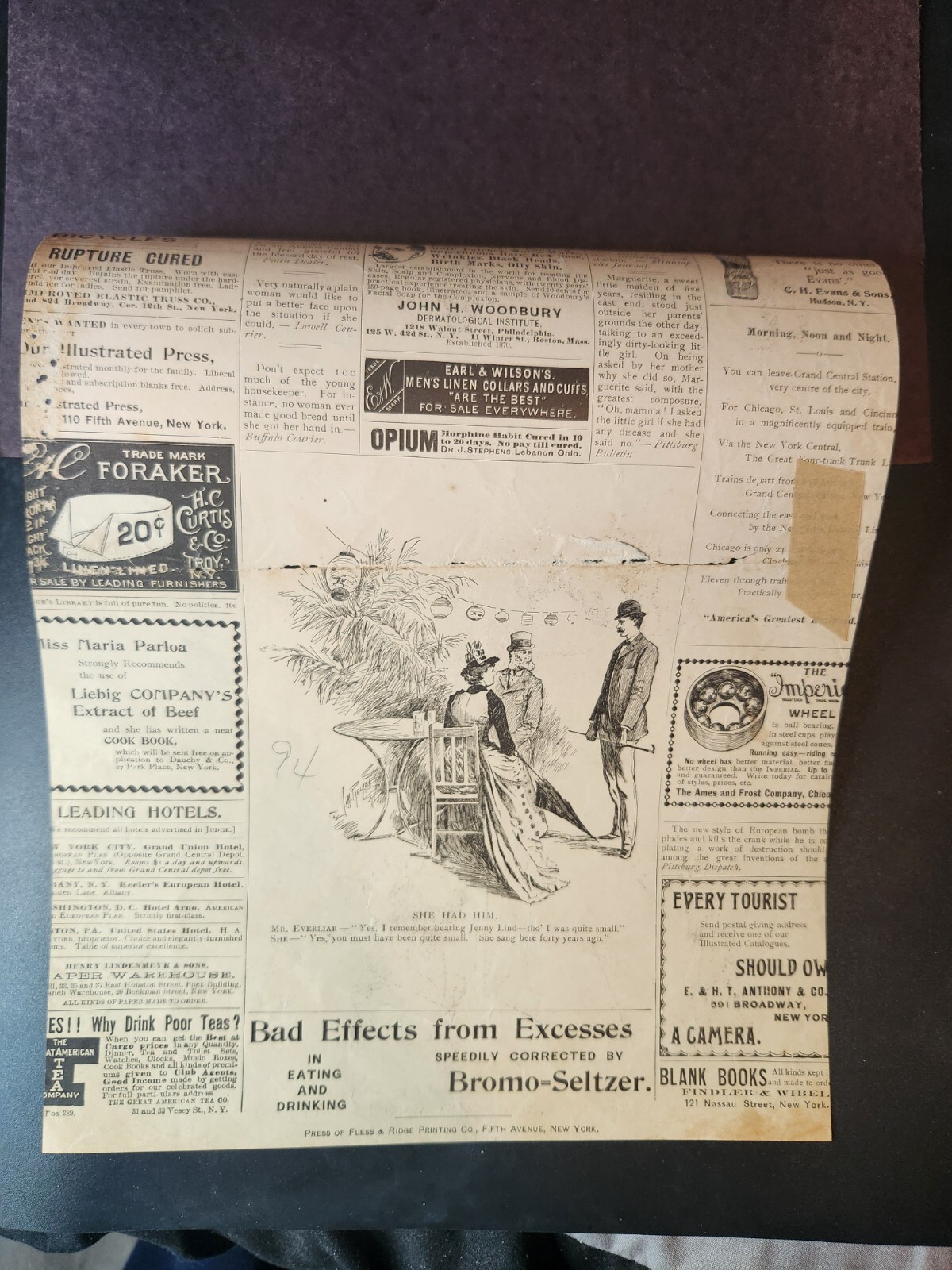 Judge Magazine Political Satire The Temptation of Deacon Stetson Clip 1850s