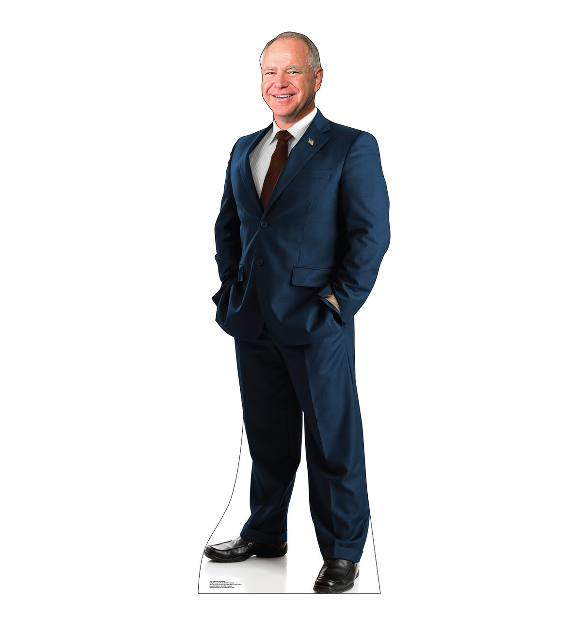 Tim Walz Lifesize Outdoor Coroplast Cutout Standee Governor Vice President