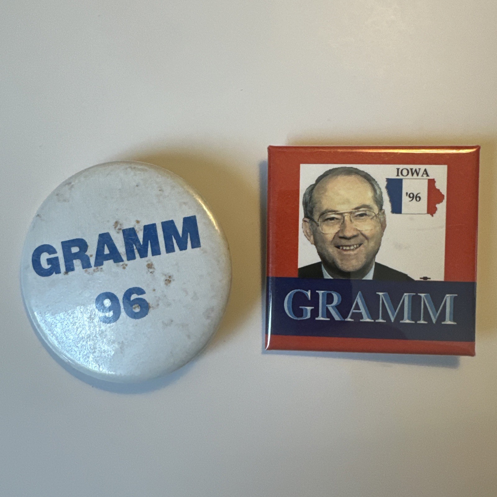 Phil Gramm For President Buttons