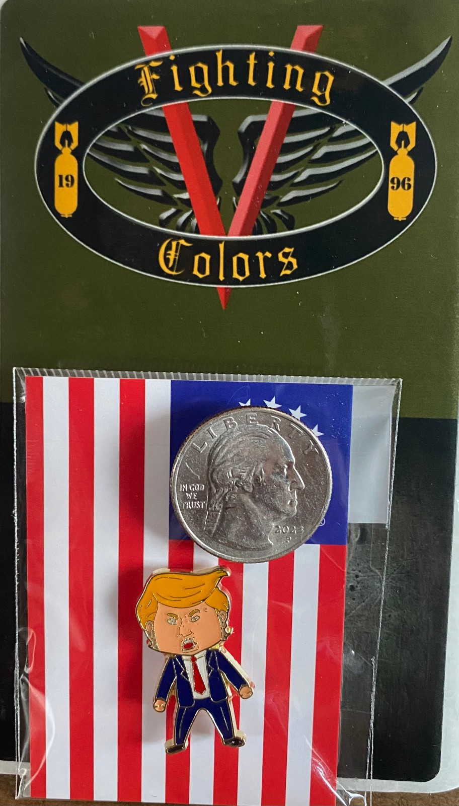 Original Happy Trump Face Pin 2026 IN STOCK!!!