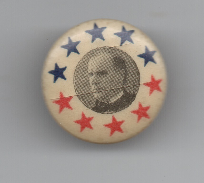 1900 William McKinley Screwback Political Button