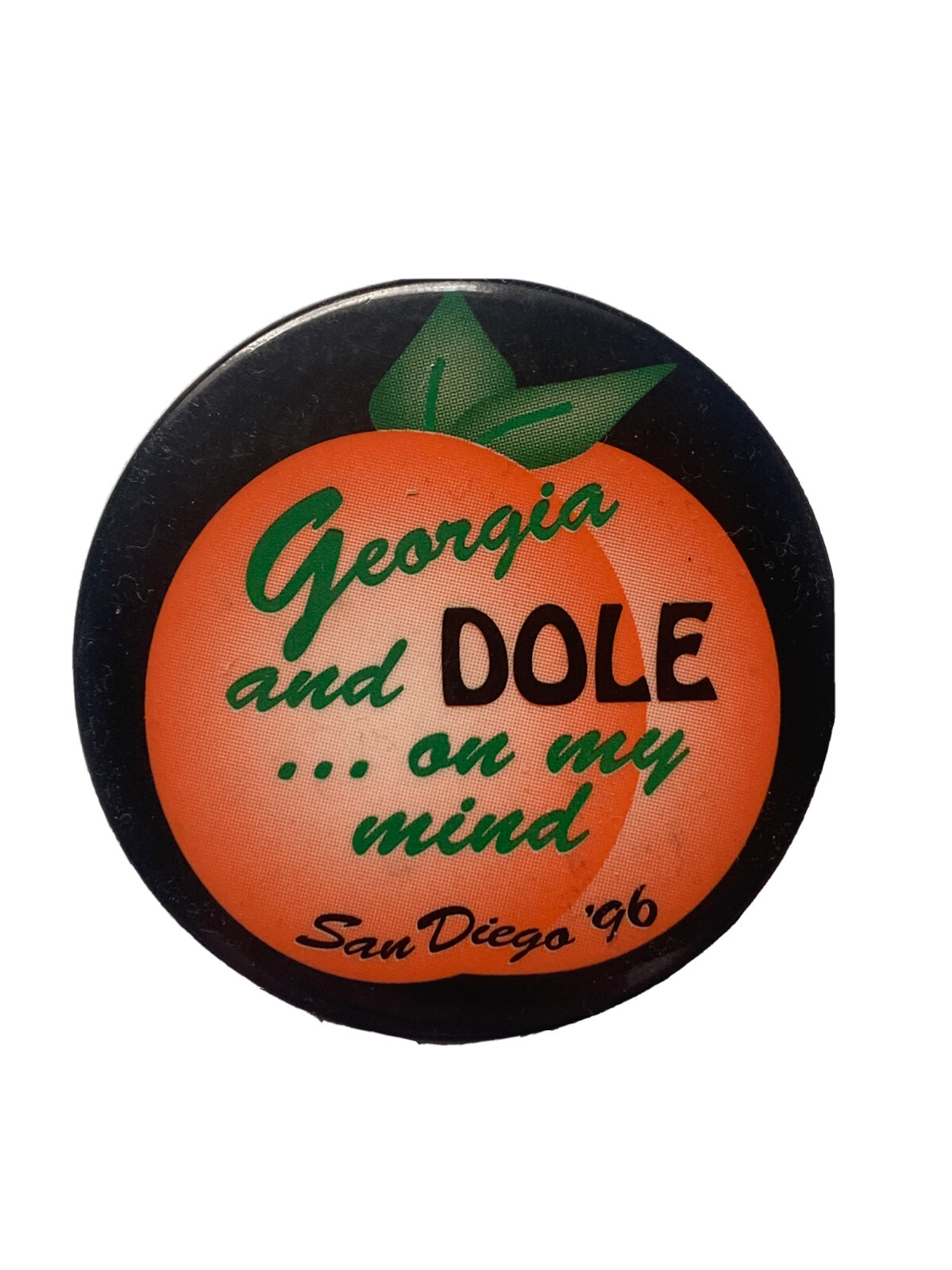 1996 Republican National Convention Bob Dole 3″ Button Georgia Dole on my mind