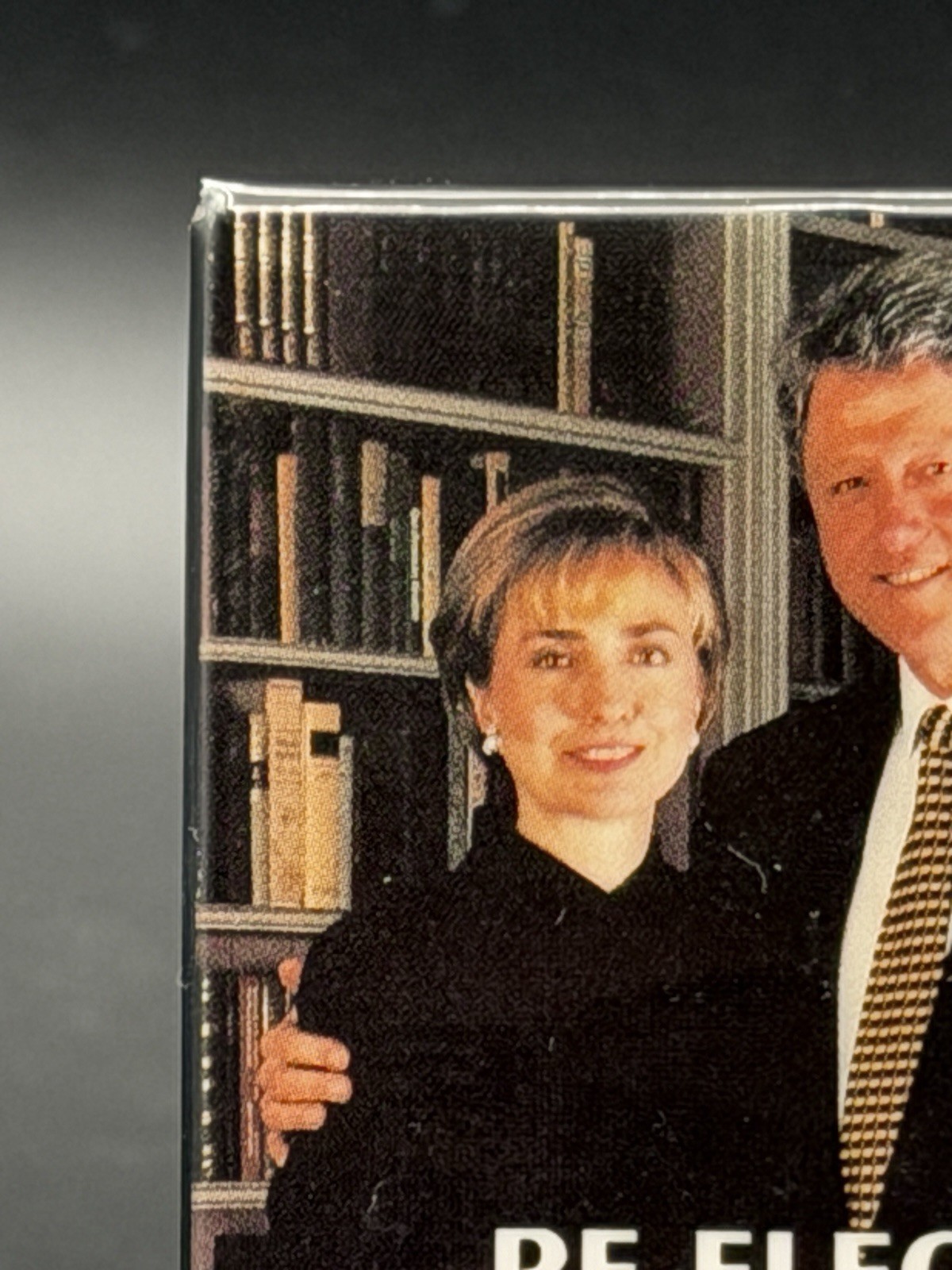 1996 Bill Clinton “Re-elect the First Family” 2 x 3″ Campaign Pinback Button