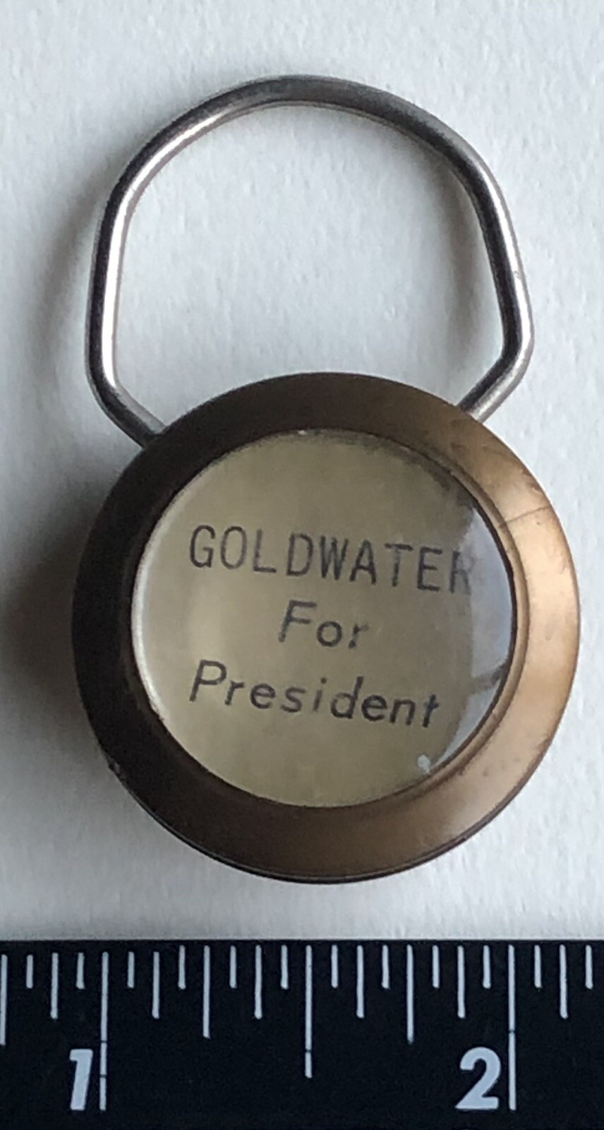 Vintage BARRY GOLDWATER FOR PRESIDENT Key Chain Fob USA
