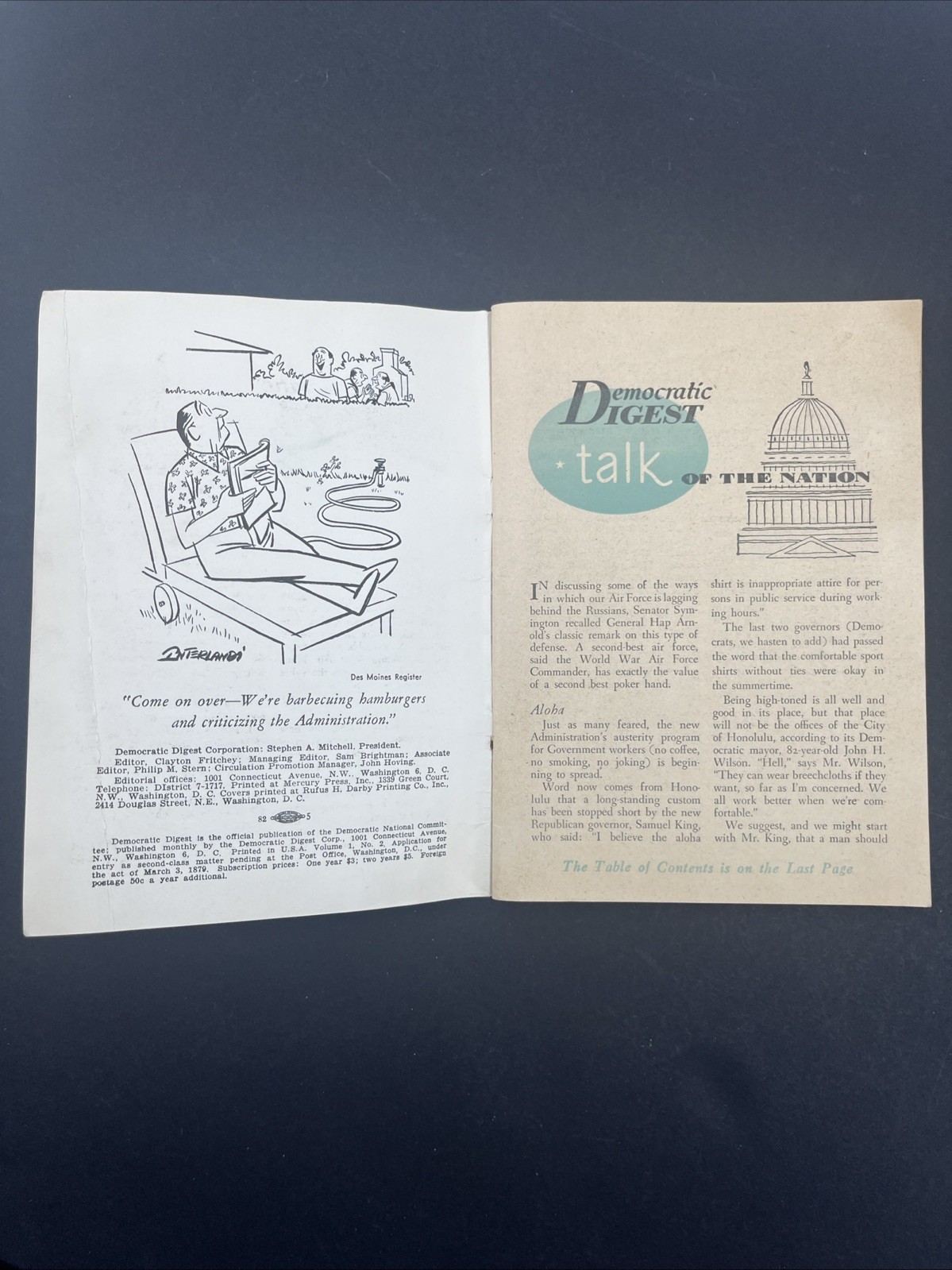 Democratic Digest Sept. 1953 and How To Win In 1952 DNC Campaign Handbook