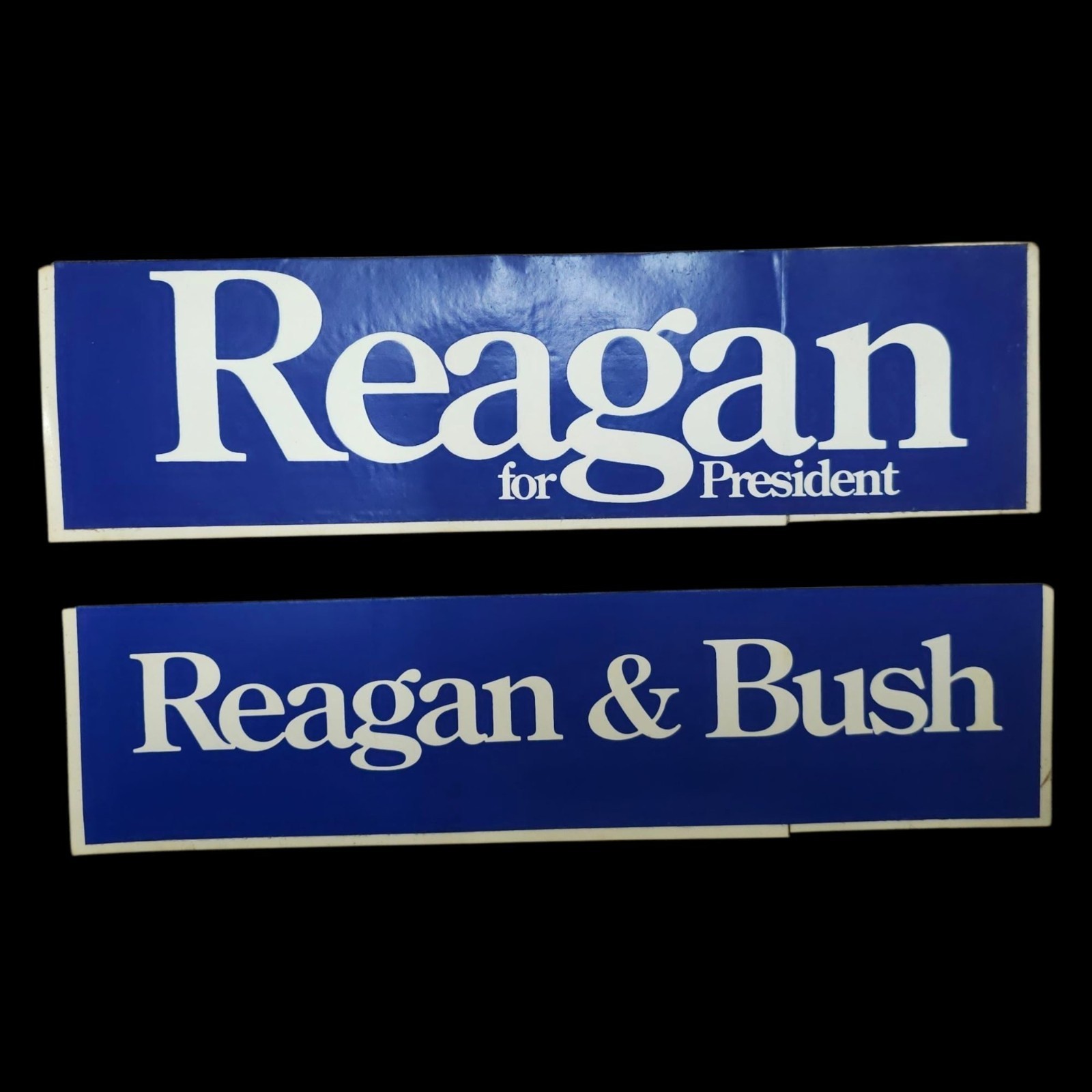 Reagan And Bush For President 1980 Presidential Campaign Sticker Lot Of 2 NOS