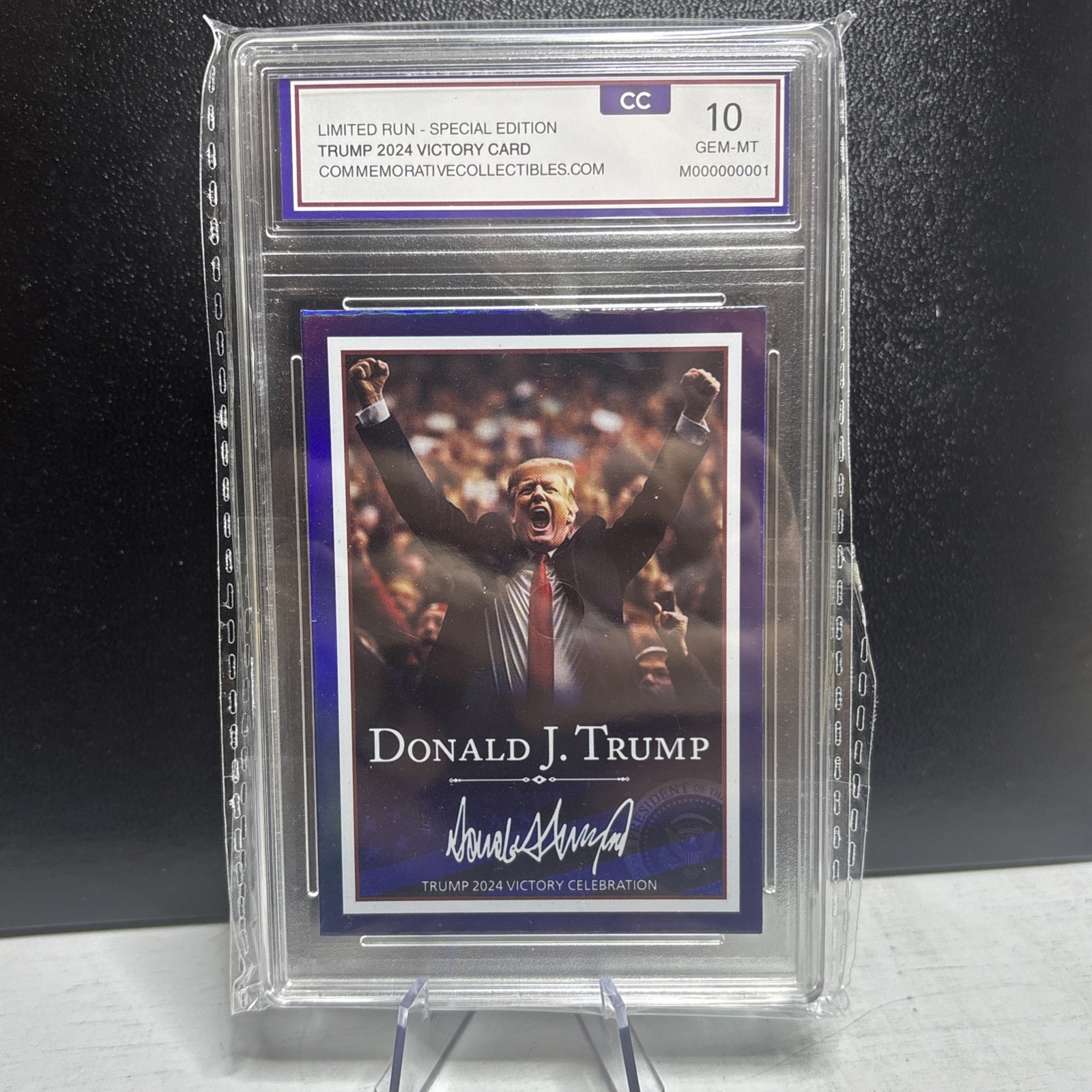 Donald Trump President Limited Run Special Edition 2024 Victory Card CC 10