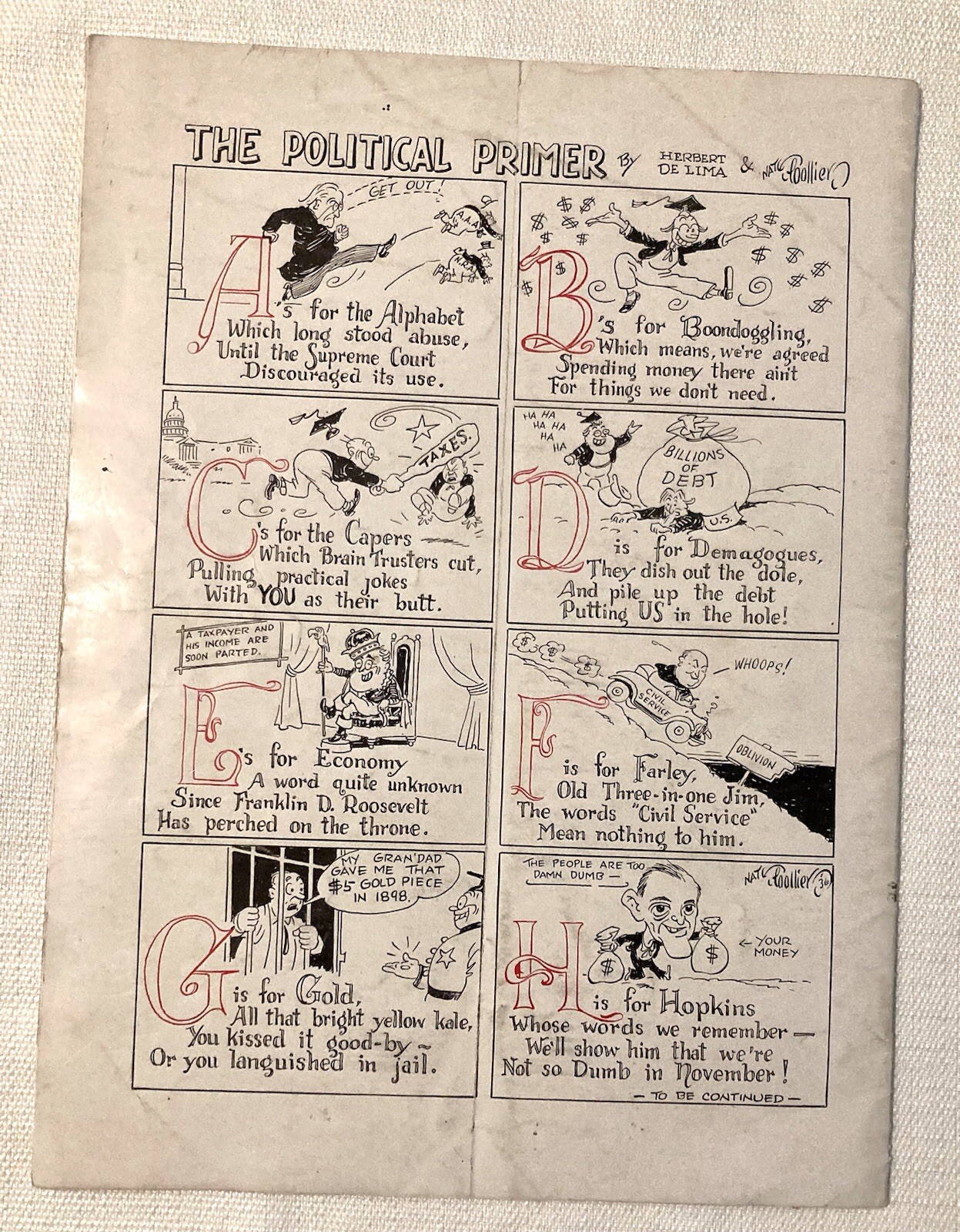 The Trumpeter 1936 Republicans Presidential Election Special Magazine