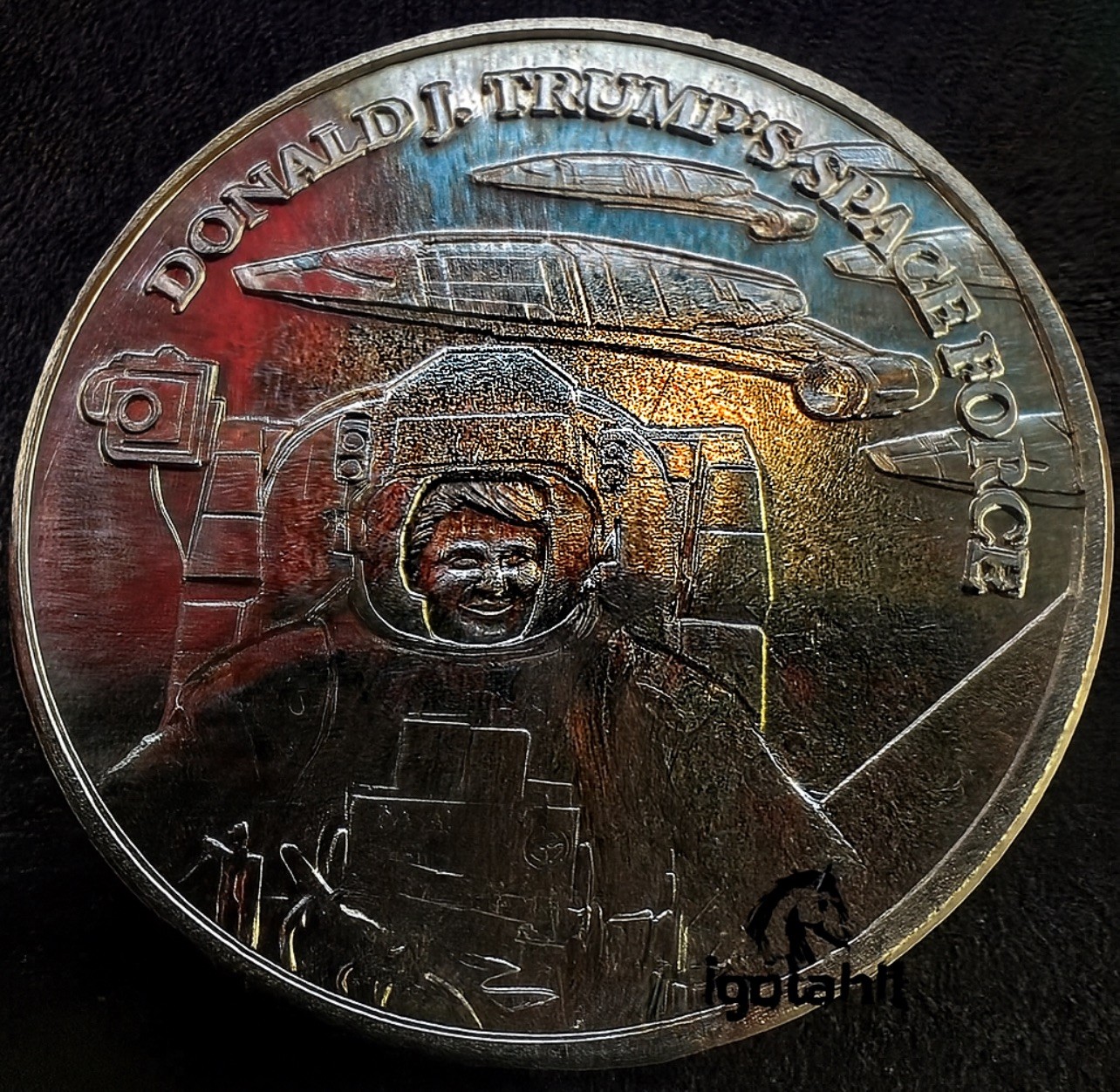 Copper Round 1oz | Donald Trump | Space Force Coin Collectible | Commemorative