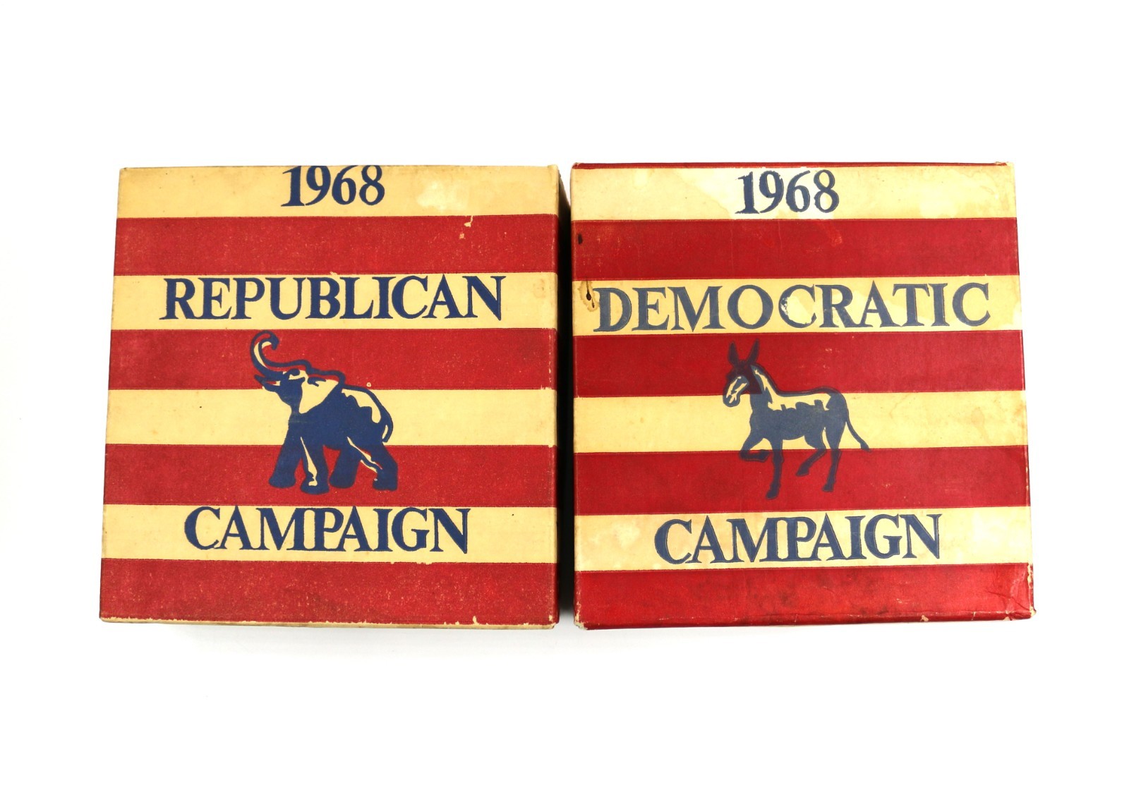 1968 Democratic & Republican Party Campaign Bottle *Boxes Only* Nixon & Humphrey