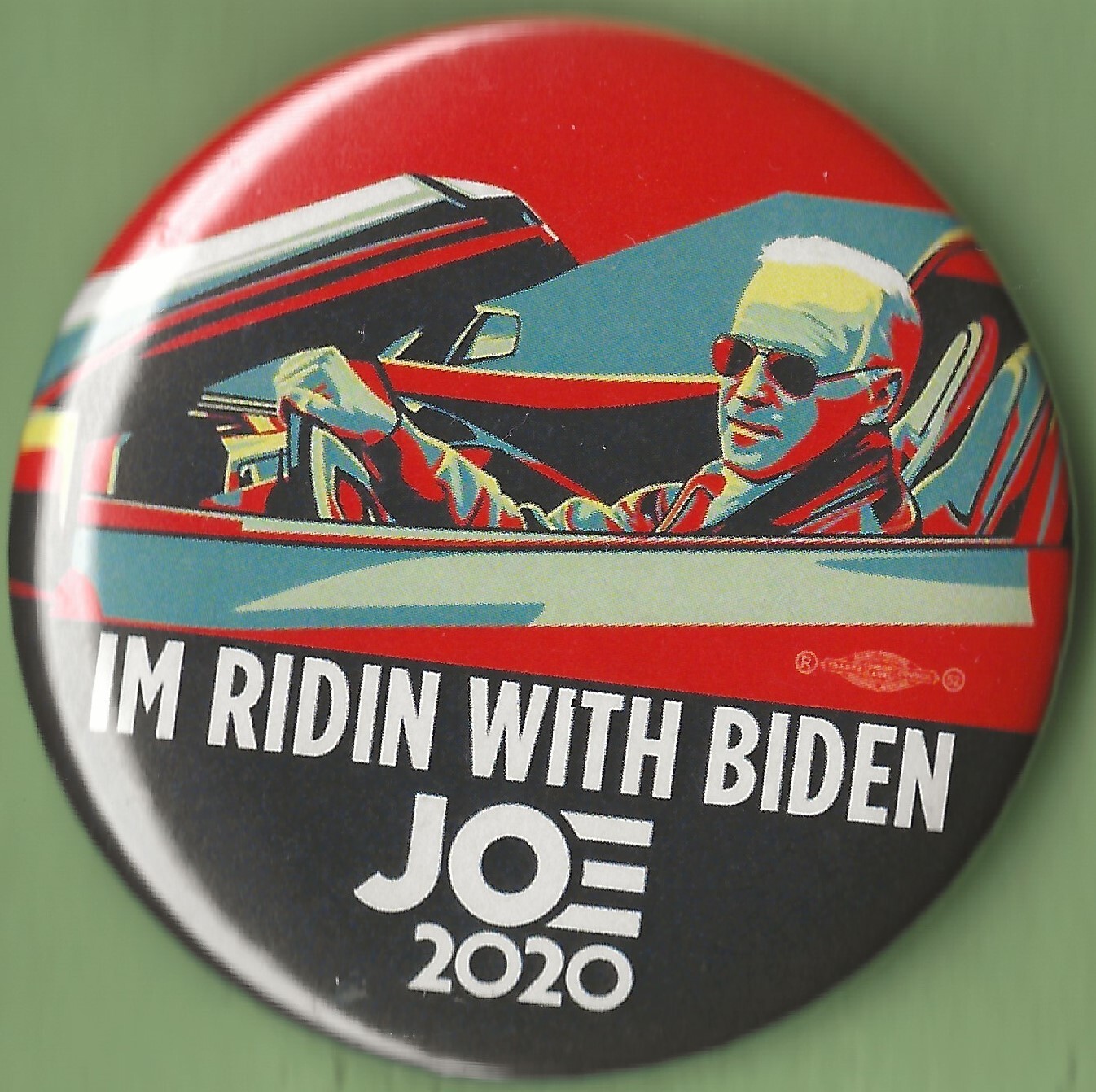 2020 Joe Biden – 2.25″ / “I’m Ridin with Biden” Pres. Campaign Button(Pin08)