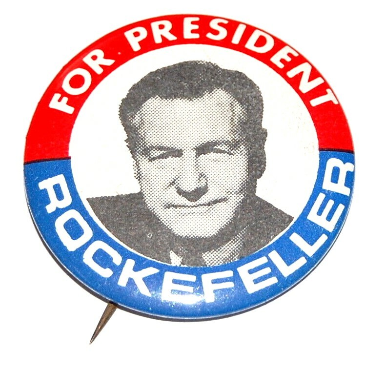 1964 NELSON ROCKEFELLER 1.75″ campaign pin pinback button political president