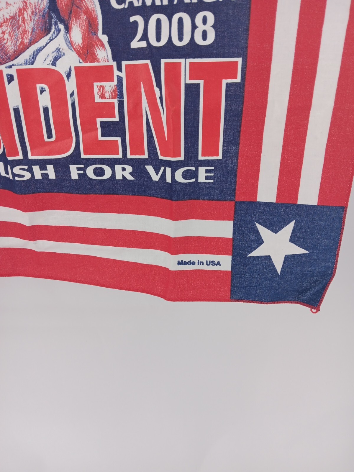 Willie Nelson For President 2008 Paul English Handkerchief, Austin Texas USA
