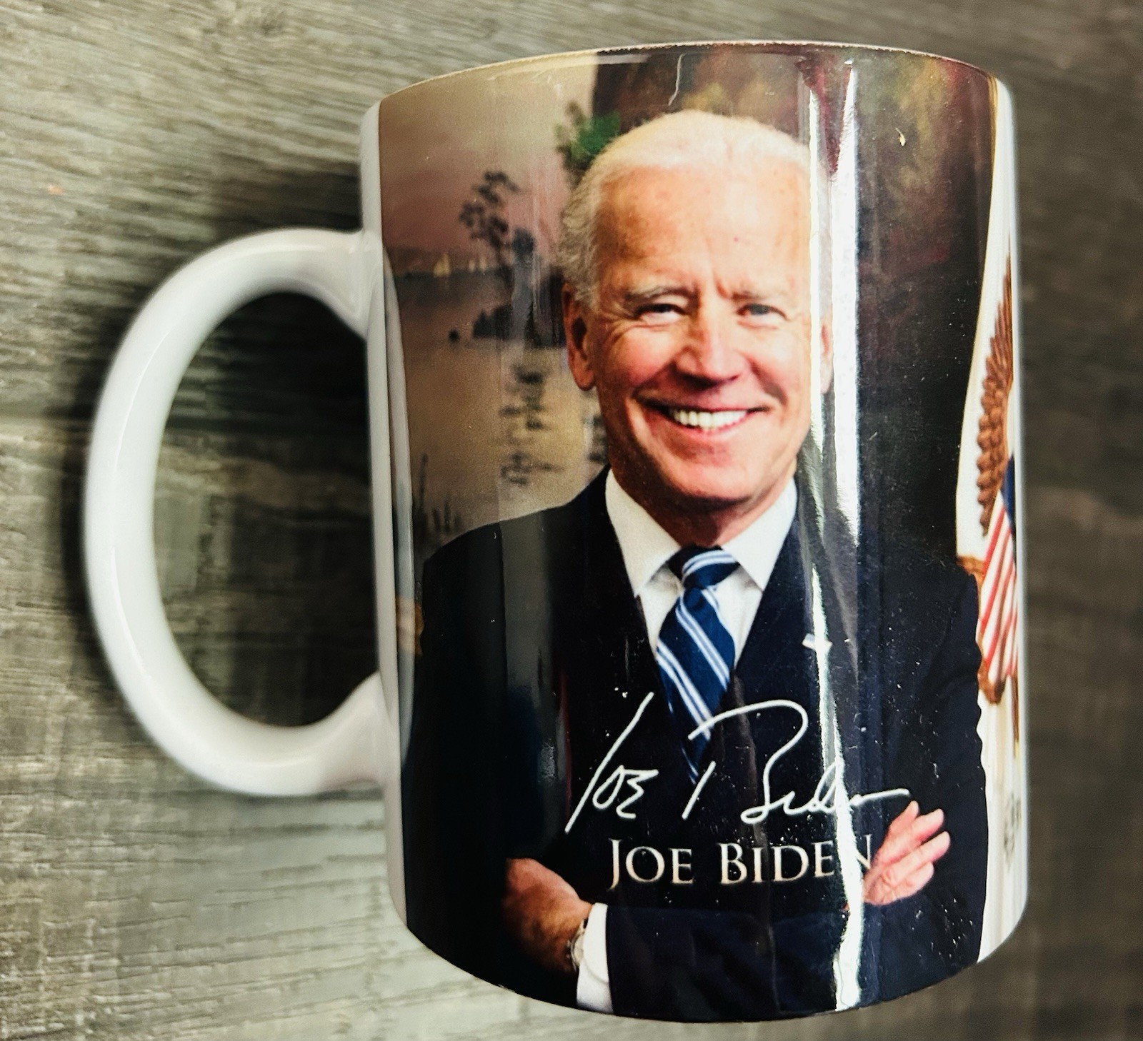 USA 46th President Of US Joe Biden Coffee Cup Tea Mug Double images Portrait