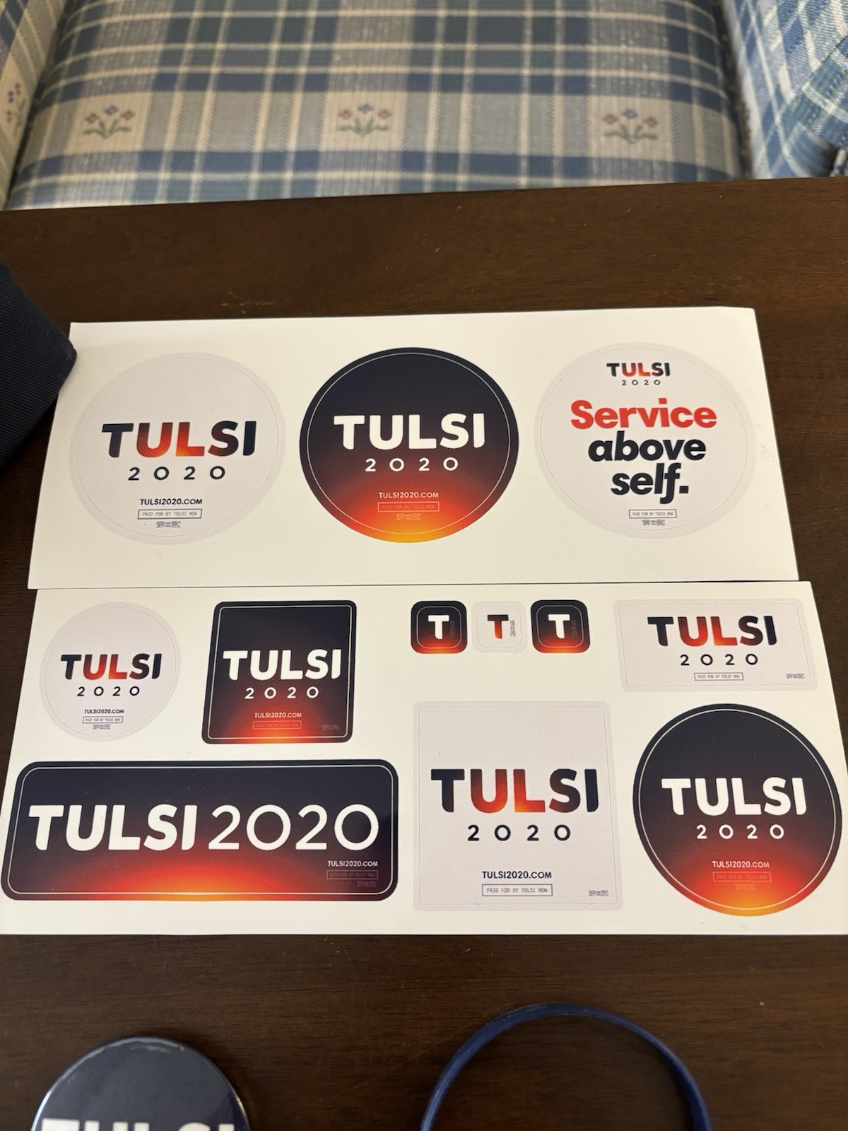 Tulsi Gabbard 2020 Stickers, Pin , Wristband And Hat