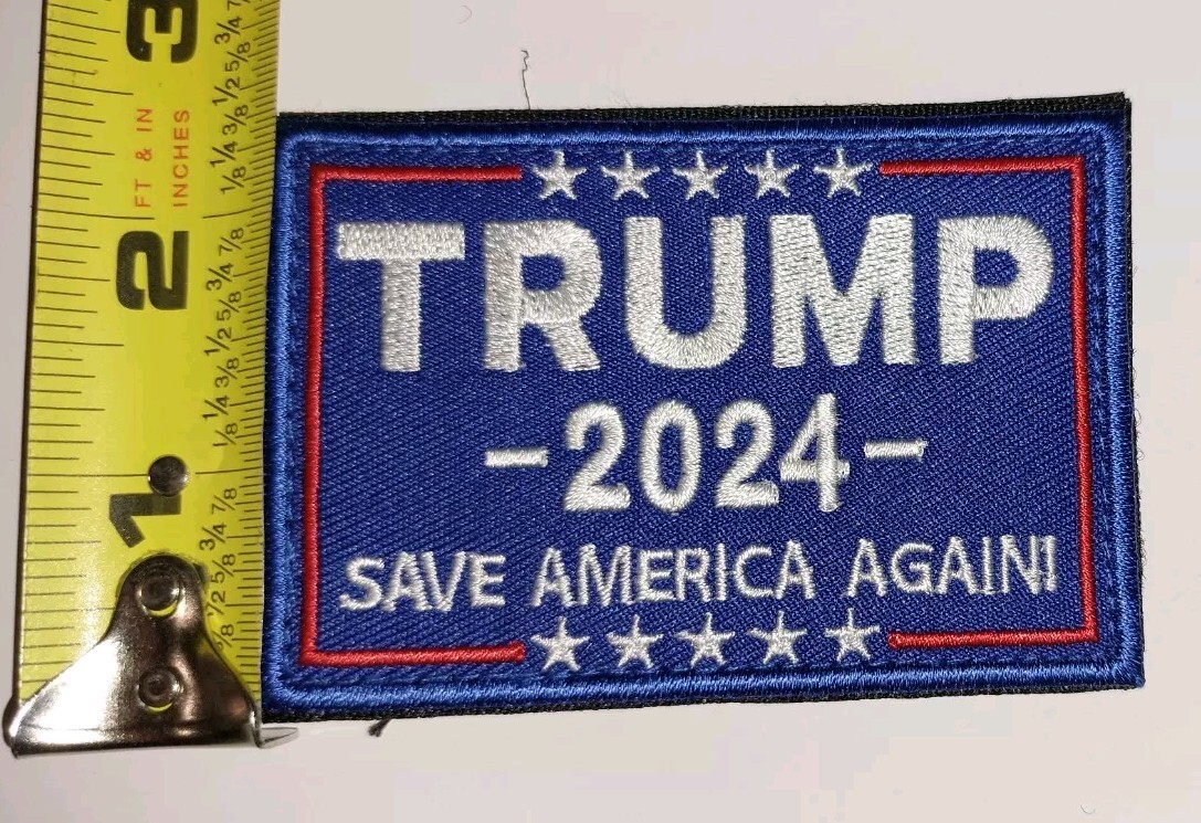 Trump 2024 Save America Again – Tactical Embroidered Patch Hook & Loop