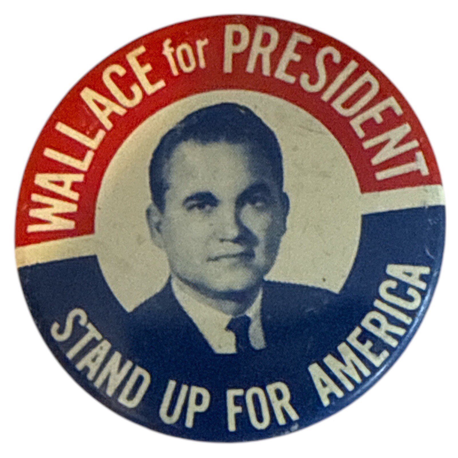 George Wallace “Stand Up For America” Different Celluloid Design Political Pin