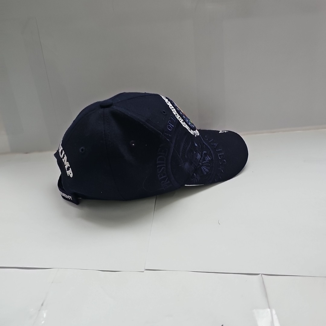 TRUMP Hat Blue Eagle SEAL MAGA President Signature Trucker Cap 45th