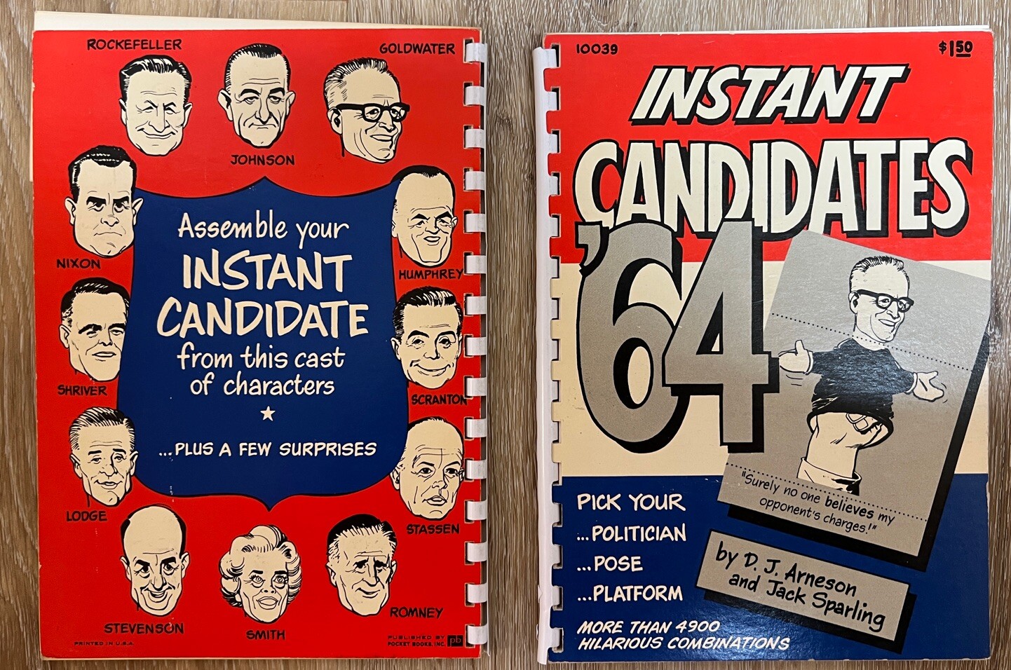 1964 Instant Candidates Character Book by David D.J. Arneson & Jack Sparling Q.2