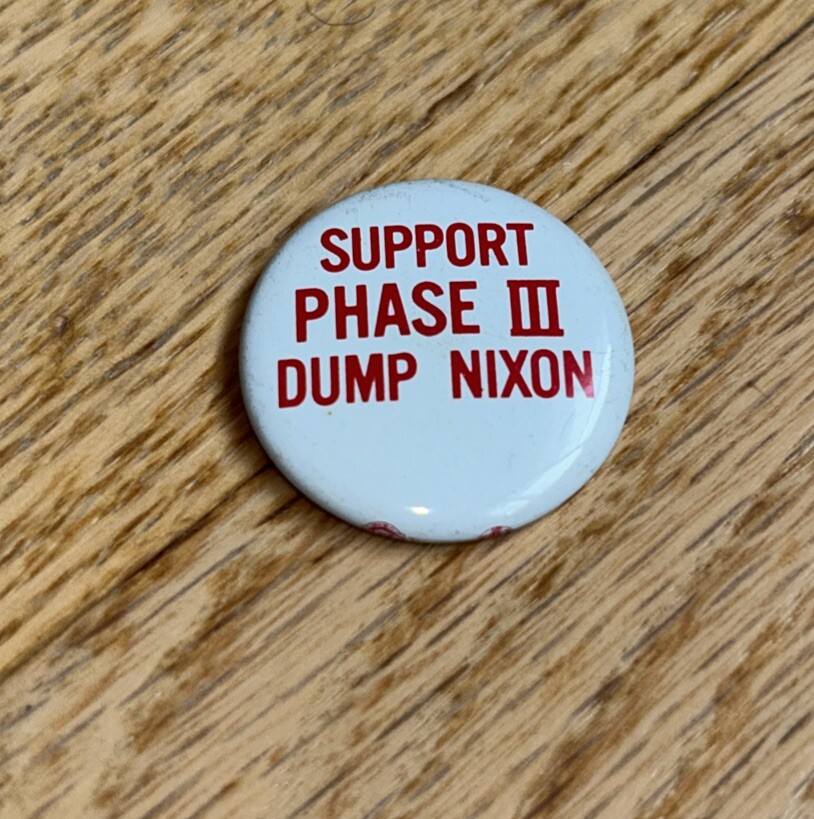 2 Buttons – SUPPORT PHASE III DUMP NIXON & IMPEACH THE COX SACKER #21