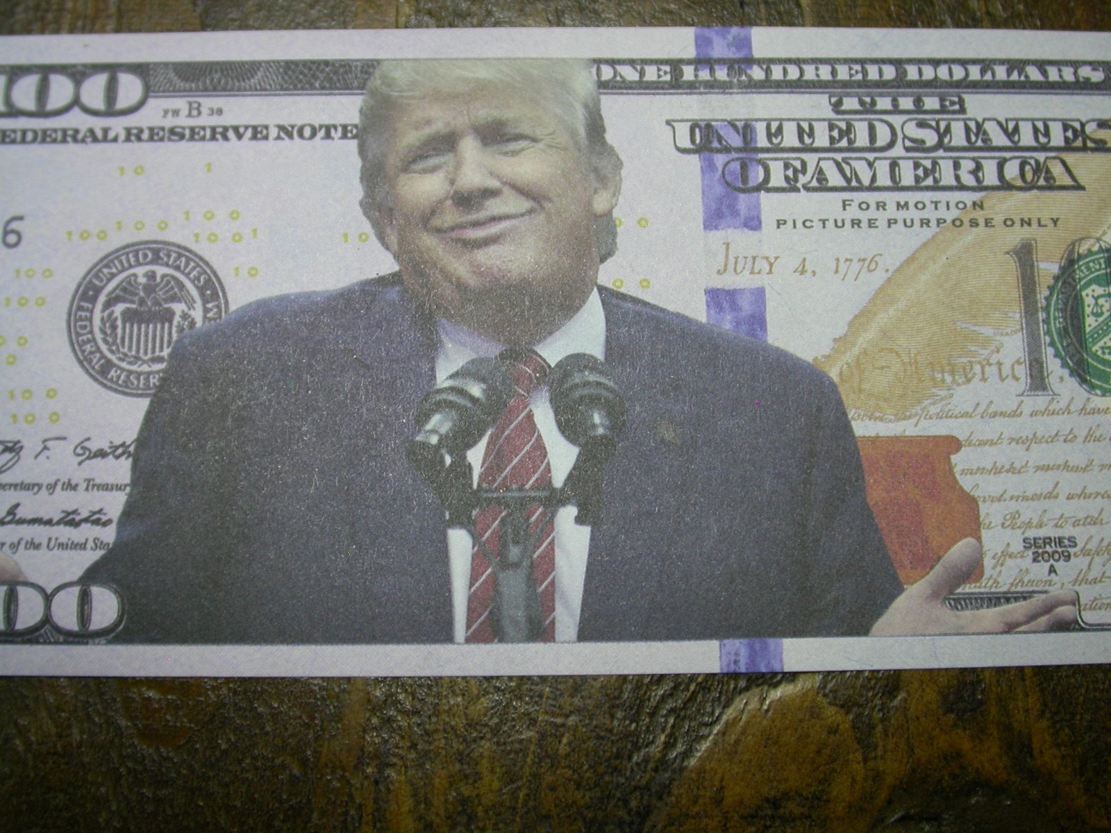 Donald Trump Presidential Hundred Dollar $100 Bill US Novelty Note – SEE PICS!!!