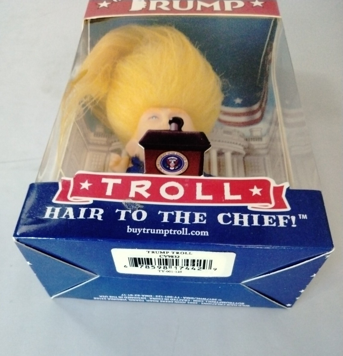 Collectible President Donald Trump Hair to The Chief Troll Doll