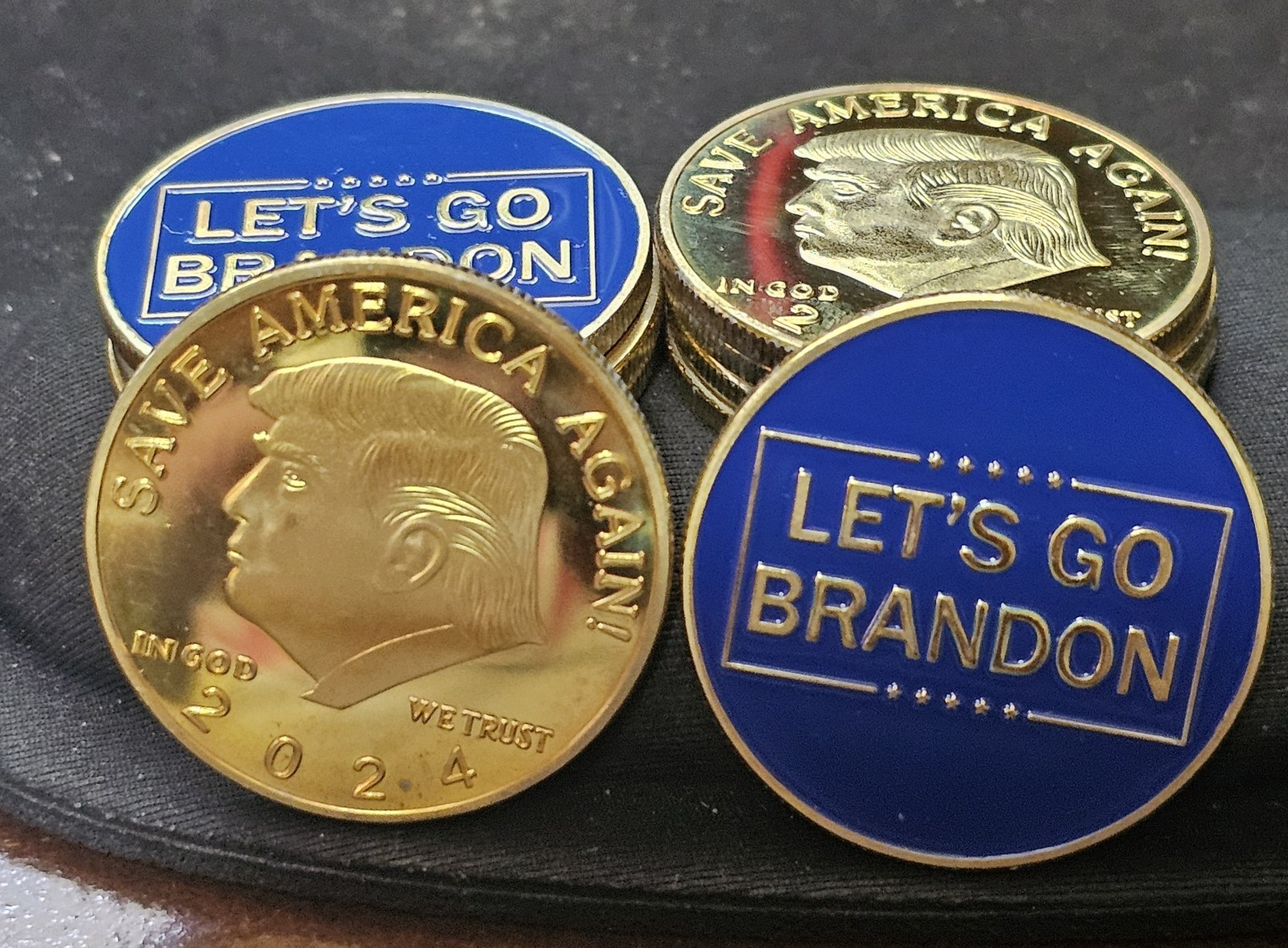 2024 Donald Trump Coin President golden Let’s Go Brandon – Save America Again