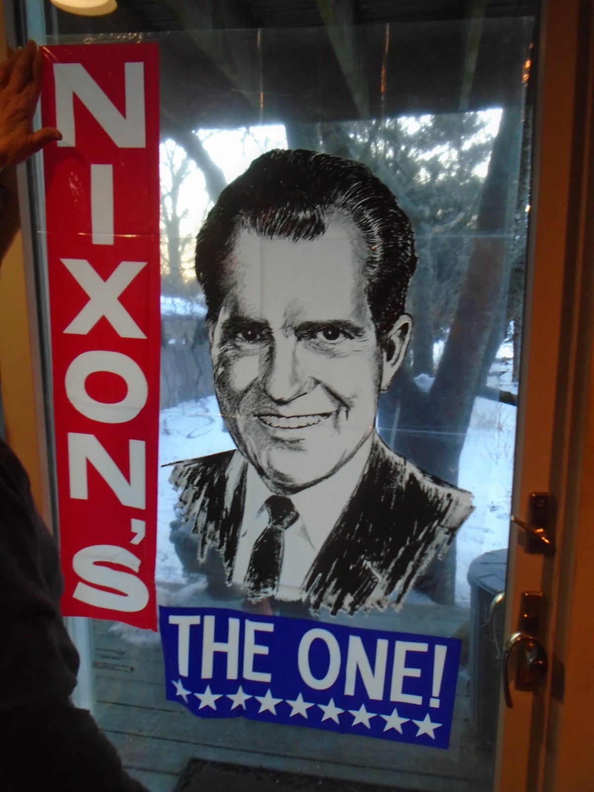 1968 Presidential Campaign Poster Richard Nixon Milton Story Plastic Sheet NOS