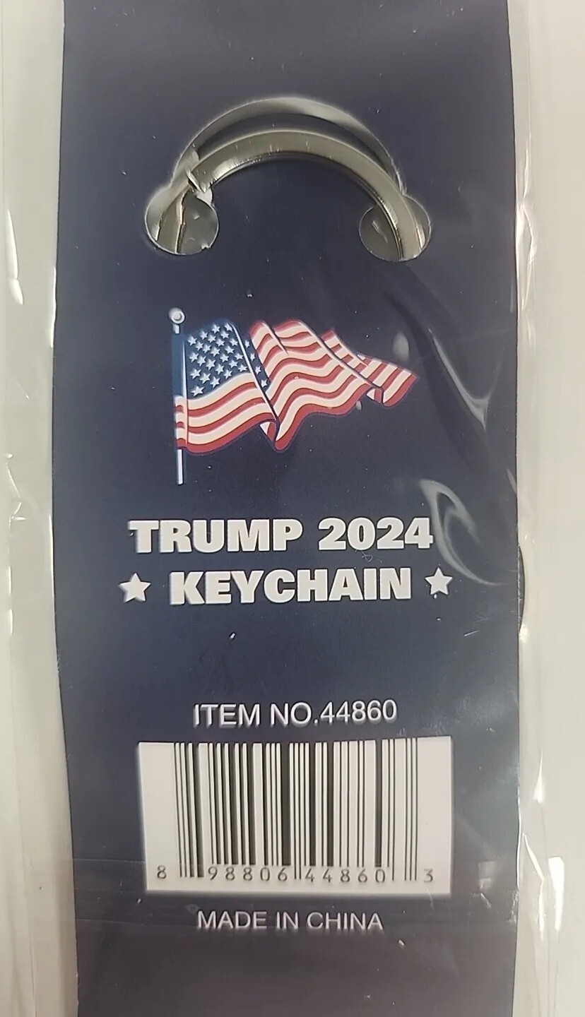 Trump 2024 “Save America Again” Keychain Donald Trump DOUBLE-SIDED NEW CARDED!